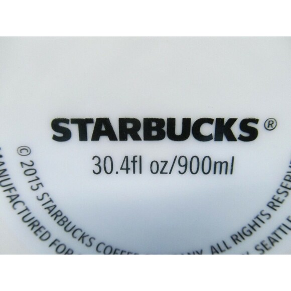 Starbucks Coffee Co. 2015 White With Scroll Design Coffee Pot With Lid - Picture 5 of 9
